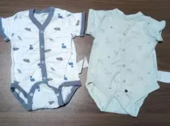 半袖 恐竜柄 ベビー肌着 70cm ２枚セット