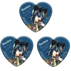 あくねこ ナンジャタウン B賞 ハート缶バッジ バスティン