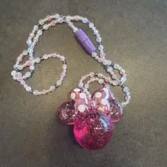 ディズニー　ミニー　光るおもちゃ　ネックレス