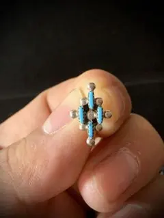 ZUNI族　ズニ族　ビンテージ　ターコイズ シルバー　ピアス
