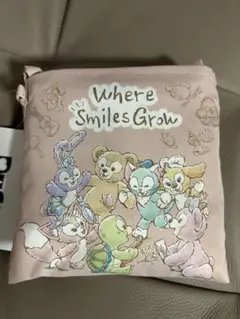 【新品】ダッフィー ウェアスマイルズグロウ エコバッグ　ディズニーシー