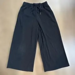 GU ブラック ワイドパンツ 42-05