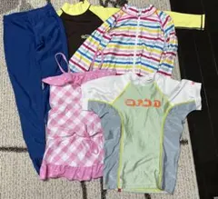 子供 ラッシュガード、水着など5点セット