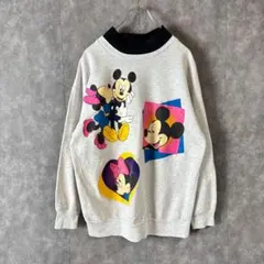 ヴィンテージ90s80sミッキーマウススウェット トレーナー グレー ビンテージ