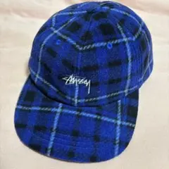 Stussy チェック柄 ベースボールキャップ - メルカリ