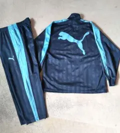 PUMA プーマ ジャージ上下セット 水色　ビッグロゴ　プージャ　Ｙ２Ｋ　SS