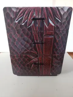 と*な様 【昭和レトロ】赤褐色の小物収納ボックス　小