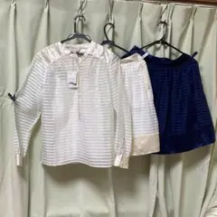 新品ポール&ジョー　ブラウススカート色違いスカートセットブラウス未使用のサムネイル