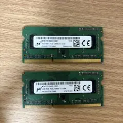 Micron製 ノートPC用メモリ 4GB 2枚セット(計8GB) DDR3Lのサムネイル