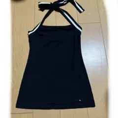 TOMMYHILFIGER黒色ホルターネック0サイズMくらい
