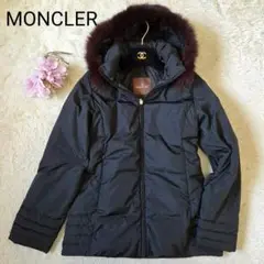 【ほぼ未使用】モンクレール　ダウン　カーキ　ファー パリ直営店買付【MONCLER】Badyfフードファー付きショートダウン