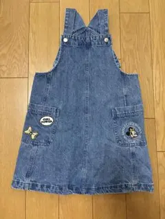 ミニーマウス　刺繍　デニムオーバーオール　100cm 110cm