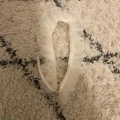 スマホストラップ ♡ フリル レース ホワイト アイボリー