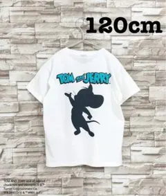 【新品タグ付】 キッズ TOM&JERRY 半袖Tシャツ オフホワイト 120のサムネイル