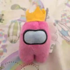 Among Us ピンク ぬいぐるみ キーホルダー