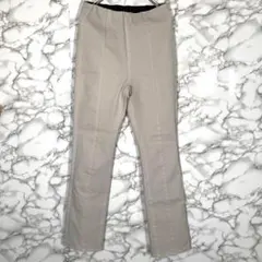 CIMARRONシマロン／後裾スリット入パンツ　薄ベージュ【25インチ】