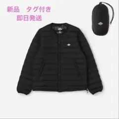 新品DANTON ブラック ダウンジャケット M 収納袋付き