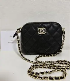 CHANEL ノベルティブラック　ショルダーバッグ