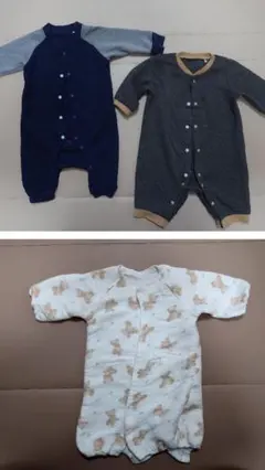 ベビー用ロンパース3枚セット