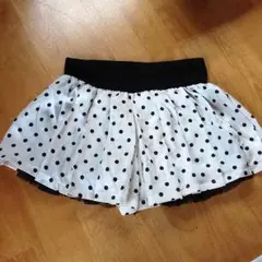 水玉キュロットスカート