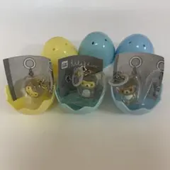 リラックマ きょうりゅう着ぐるみフィギュア　めじるしアクセサリー　3個セット