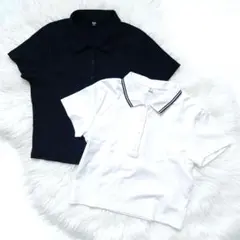 美品】ユニクロ ジーユー ポロシャツ M モノクロ まとめ売り 春夏 半袖