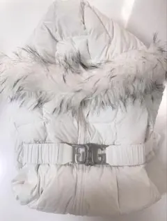 【ラスト1点】SymmetryGYDAベルト付きロングダウンコート ホワイト