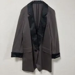Grace Class テーラードジャケット　ロング丈　36 ブラウン　Sのサムネイル