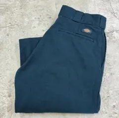 Dickies 874 ストリート　西海岸 ワークパンツ 緑 無地 古着 y2kのサムネイル