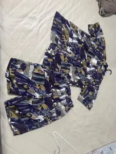 タグ付き未使用品　セットアップ　半袖ポリシャツ　ハーフパンツ　ＬＬ