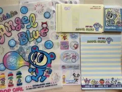 Angel Blue ファイル　便箋　メモ帳　シール