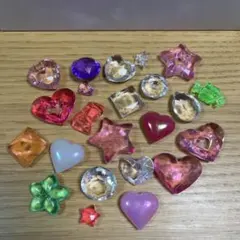 ✧1点物✧キラキラ✧チャーム✧ガラスビジュー✧台座ビジュー 