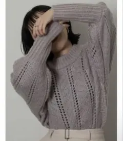 lawgy　long cuffs loose knit　ニットのサムネイル