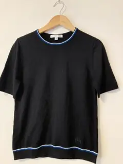 JW ANDERSON UNIQLO 半袖ニット ブラック S(l183)