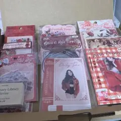 コラージュ素材　まとめ売り　赤系※値下げ中※