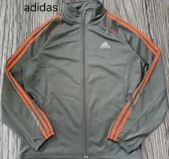アディダス adidas トラックジャケット S グレーオレンジのサムネイル
