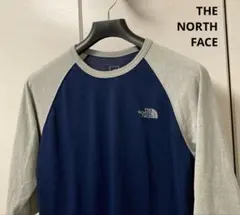 ノースフェイス ワンポイント クルーネック 七分袖 メンズ M