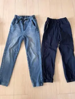 デニム　サイズ　140　BREEZE　紺色パンツ
