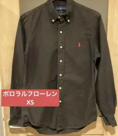ポロラルフローレン 長袖シャツ ブラック XSサイズ メンズ レディース