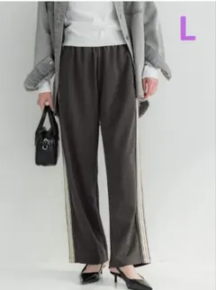 coca　カットジョーゼットサイドラインパンツ　L