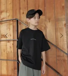 【最終価格】キッズ用 160cm Tシャツ 半袖 ブラック グローバルワーク