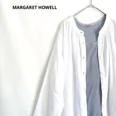 MARGARET HOWELL リブタンクトップ フリーサイズ 綿 水色 日本製のサムネイル