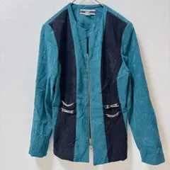 美品★ ノーカラージャケット　【フリー】　お出かけ　通勤　デート　大人女子