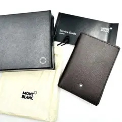 新品✨MONTBLANC 名刺入れ　ブラウン　レザー　保存箱付き
