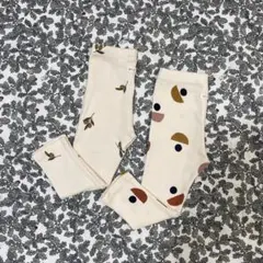 organic zoo レギンス 2枚セット 1-2y オーガニックズー
