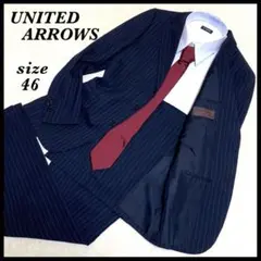 【美品✨】UNITED ARROWS スーツ セットアップ ネイビー 3B M