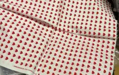 COSMO 赤いハートの生地♡