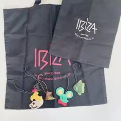 IBIZA イビサレザー動物チャーム4個セット　エコバッグ