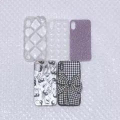 iPhoneXs ケース4点+背面シート1枚