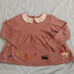 刺繍付きピンクチュニック 110cm